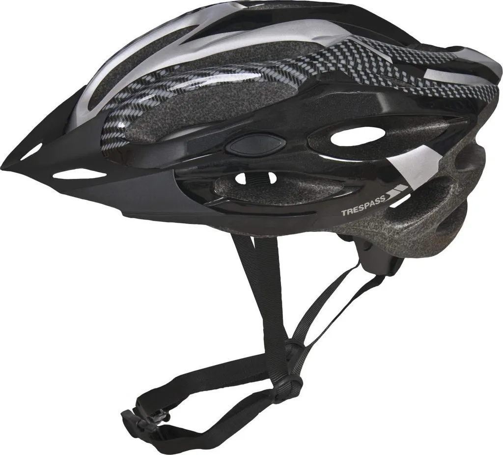 Casque de vélo réglable Trespass Crankster TP403 Noir : Adieu l'inconfort