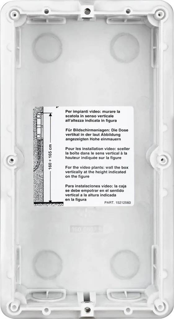 Boîte d'encastrement 2 modules pour platines de rue SFERA et LINEA 3000