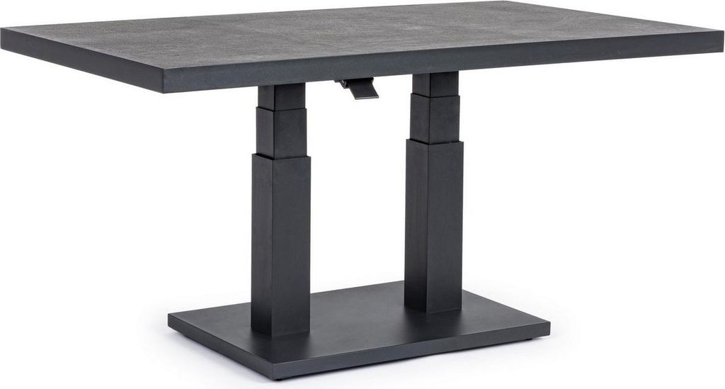 BOLZANO Titano 2-in-1 Gartentisch und Bank 140x85 cm anthrazit