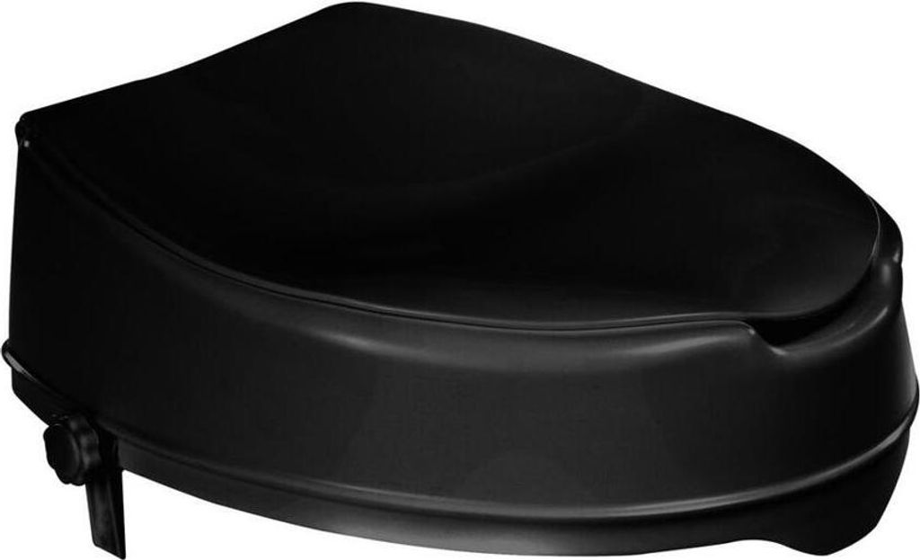 HANDICAP Erhöhter WC-Sitz 10 cm, schwarz Produktbild 