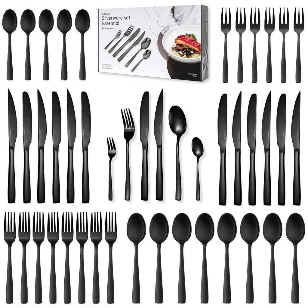 Deleca Essential bestekset 72-delig voor 12 personen, RVS Productafbeelding 