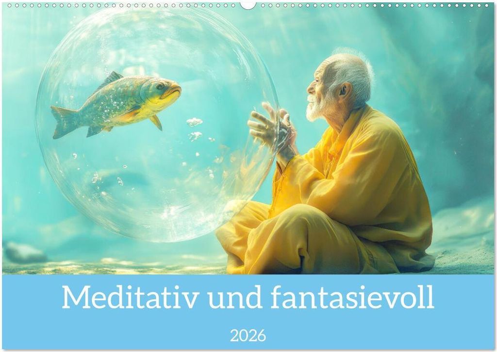 Meditativ und fantasievoll (Wandkalender 2026 DIN A2 quer), Produktbild 