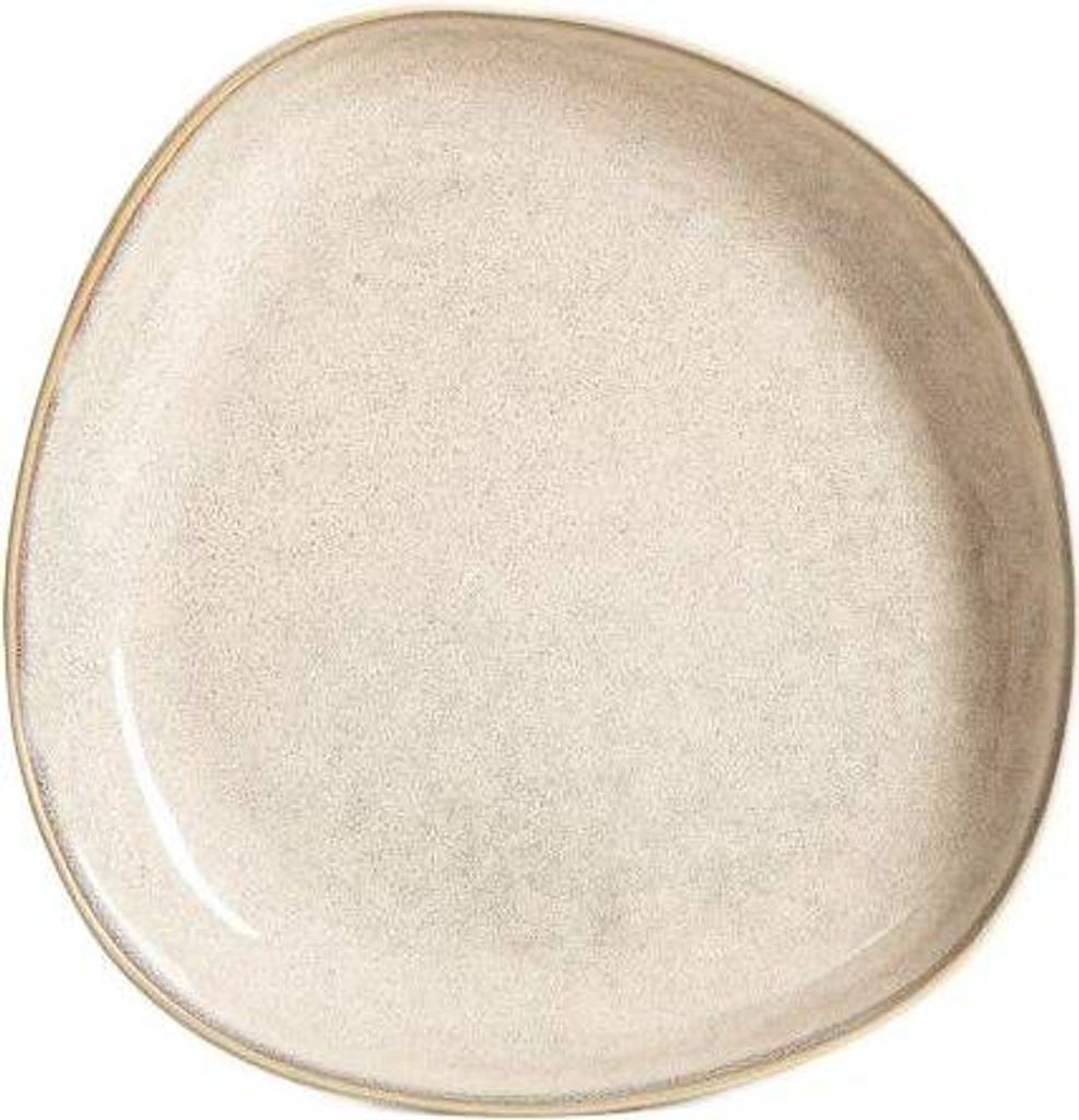 HOMLA LORINO tiefer Teller, beige, 21 cm