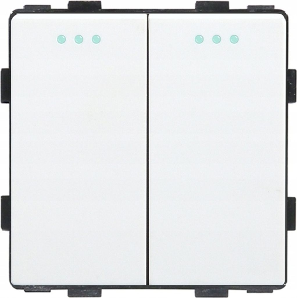 Lichtschalter 2P mechanischer Einsatz weiß RTX SH