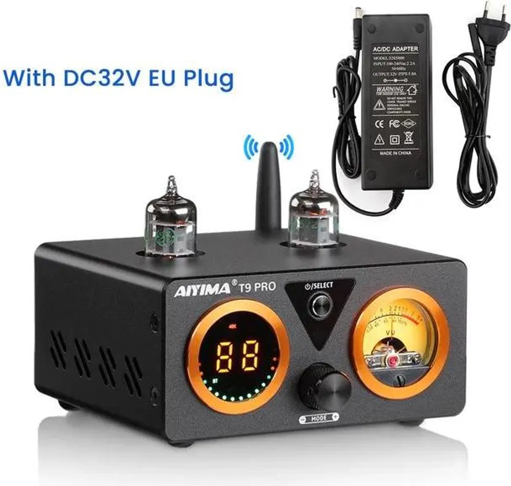 Amplificateur Hi-Fi Bluetooth 100W x2 avec Contrôle Basses et Aigus