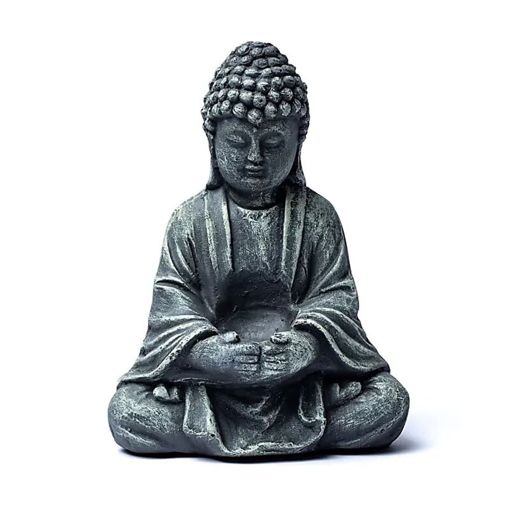Buddha mit Kerzenhalter – Packung mit 2 Stück – 1020 g; 20x14x28 cm