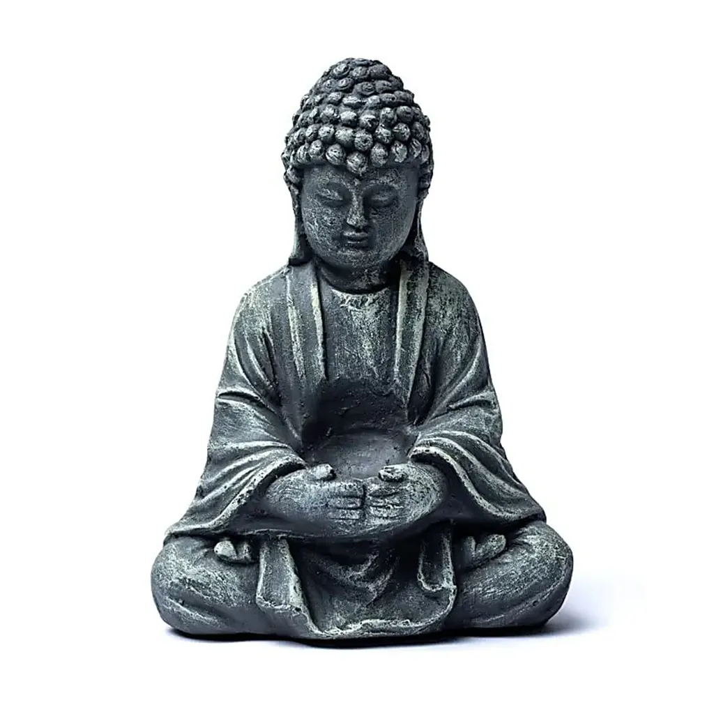 Statue Bouddha porte-bougie Zen - Décoration intérieure 28cm lot de 2