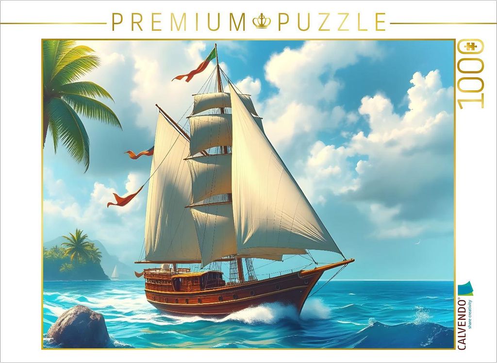 CALVENDO Puzzle Tropischer Wind | 1000 Teile Lege-Größe 64x48cm Foto-Puzzle für glückliche Stunden