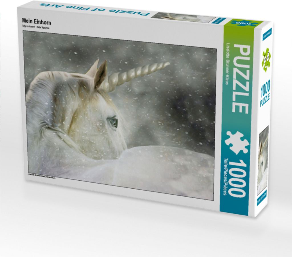 CALVENDO Puzzle Mein Einhorn 1000 Teile Puzzle quer | 1000 Teile Lege-Größe 64x48cm Foto-Puzzle für glückliche Stunden