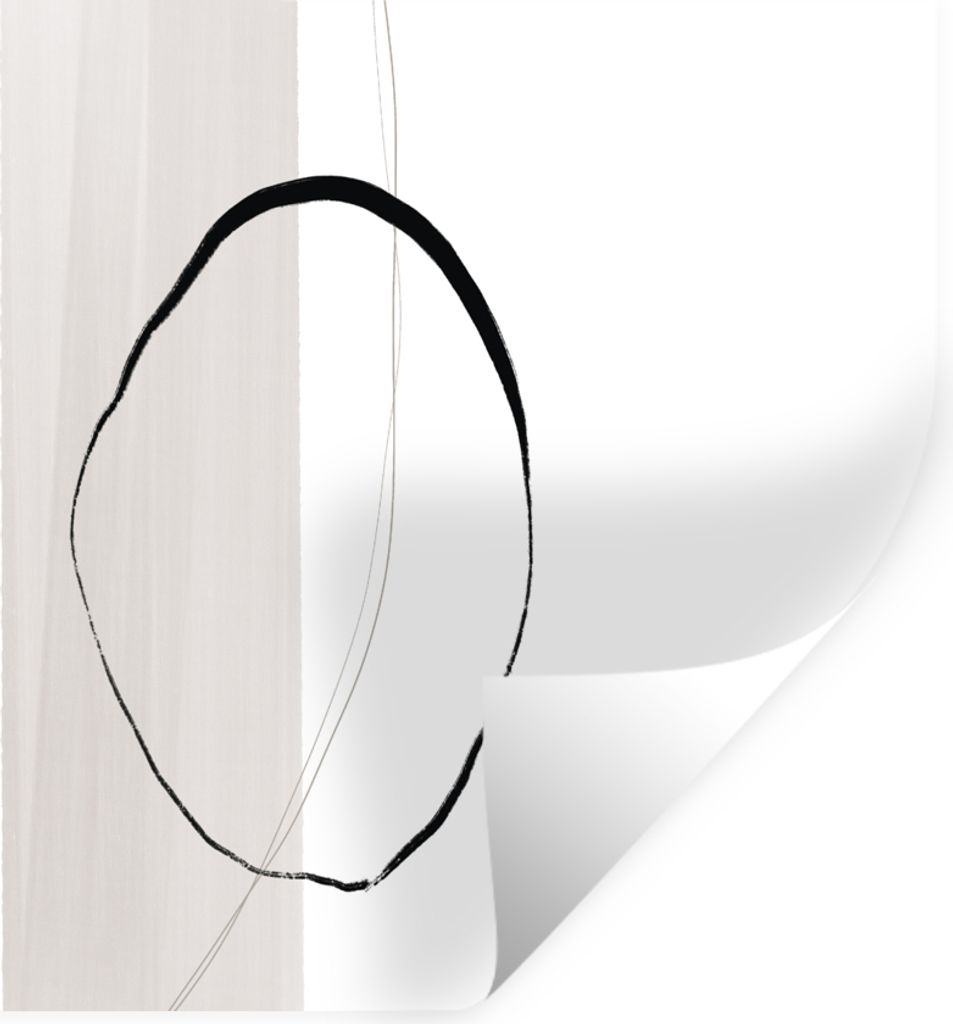 MuchoWow Wandtattoo Wandsticker Wandaufkleber Abstrakt - Pastell - Design 120x90 cm Selbstklebend und Repositionierbar - Aufkleber