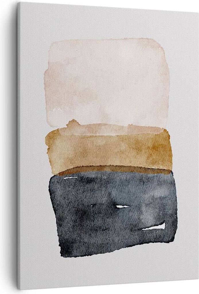 Bild auf Leinwand - Leinwandbild - Einteilig - Abstraktion die Farben Aquarell - 50x70cm - Wand Bild - Wandbilder - Leinwanddruck - Wanddekoration ...