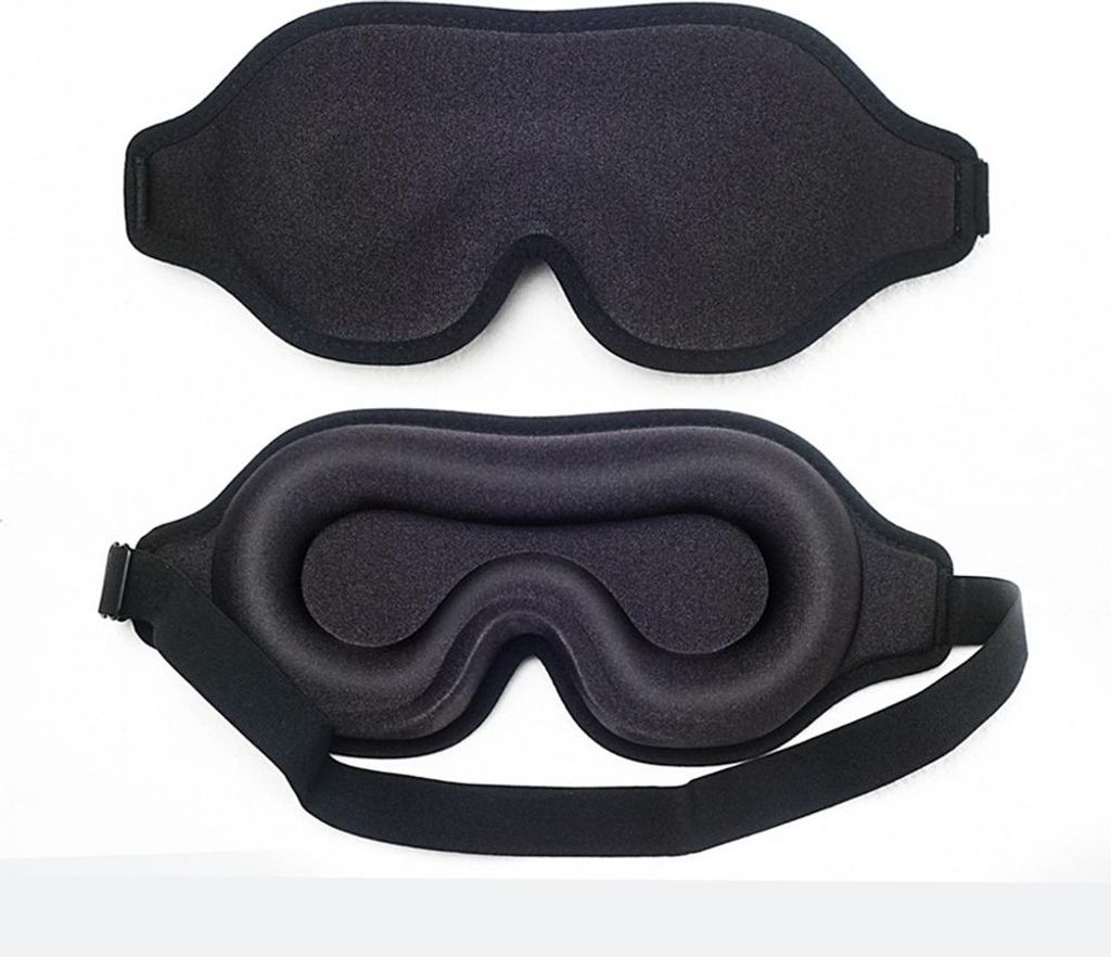 INF 3D Schlafmaske aus Seide - Bequem, Atmungsaktiv für Produktbild 