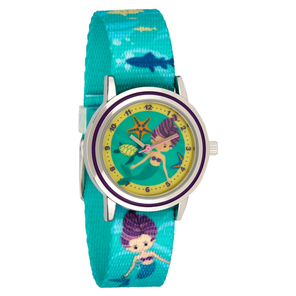 Kinderarmbanduhr mit Textilarmband und Schlüsselanhänger Produktbild 2