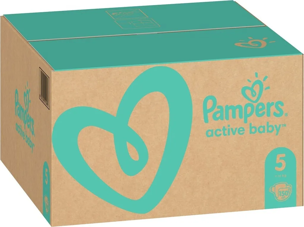 Couches Bébé Pampers Active-Baby 150 Unités avec Couche Extra Sommeil - 16