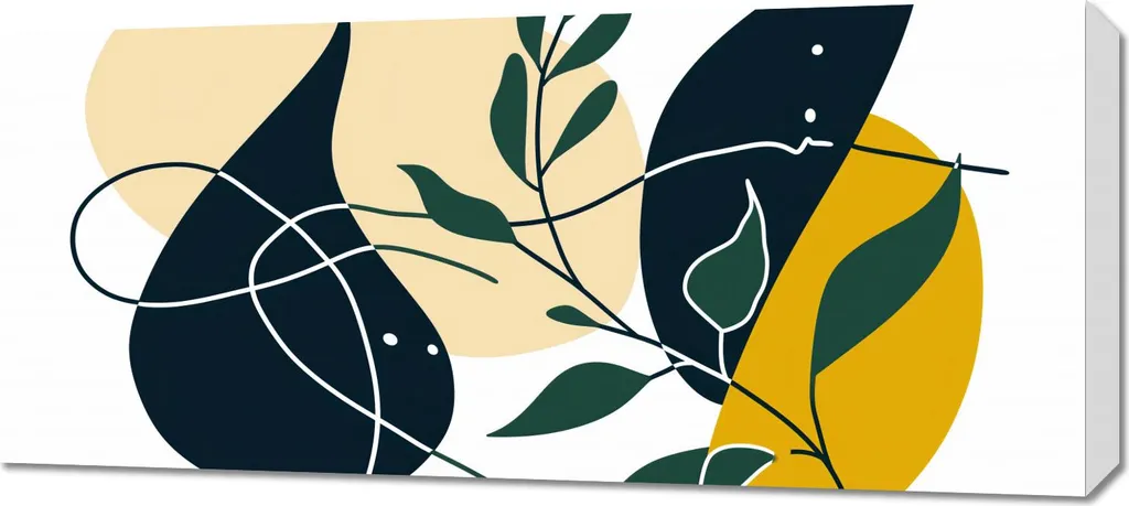 Quadro Moderno Natura Sguardo 90x40cm - Decorazione Casa Zen