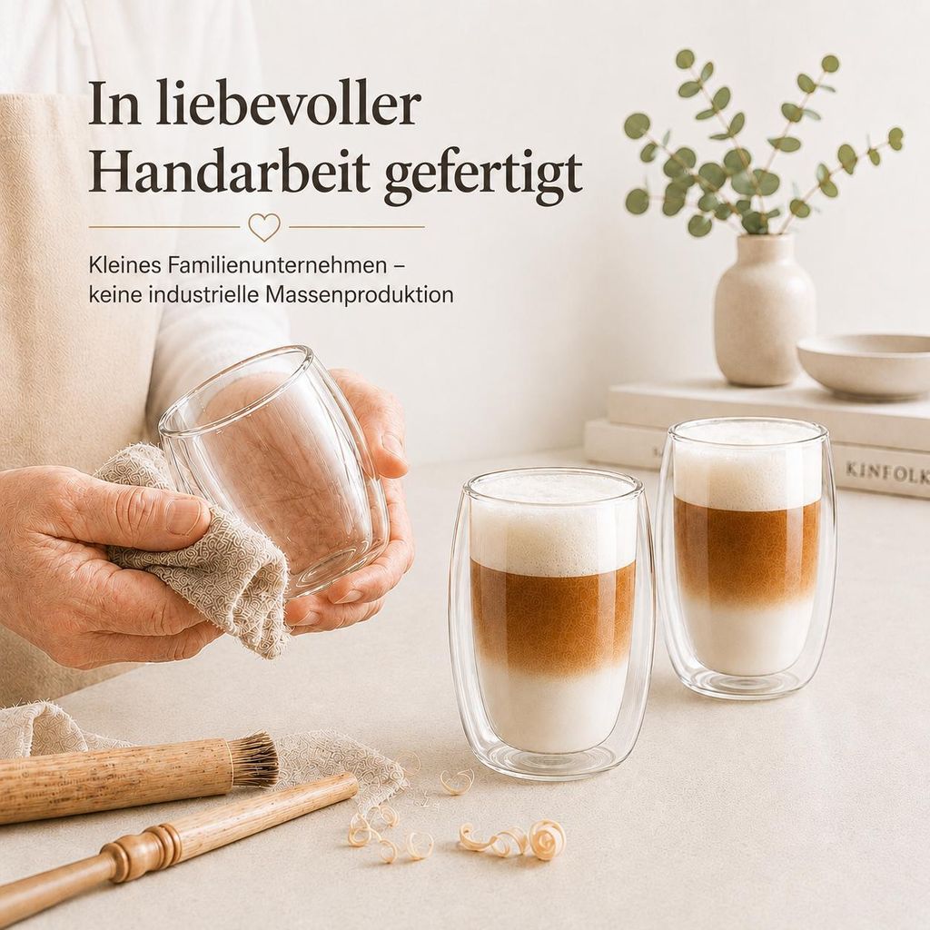 LAPRESO® Latte Macchiato Gläser Doppelwandig