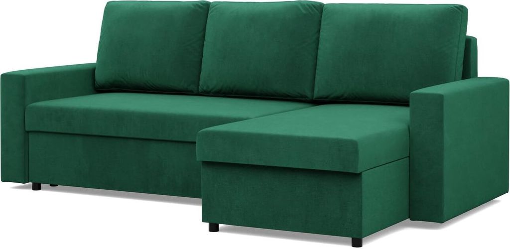 Ausziehbares Ecksofa mit Schlaffunktion NEO, Wohnzimmer Sofa, Bonell, Grün