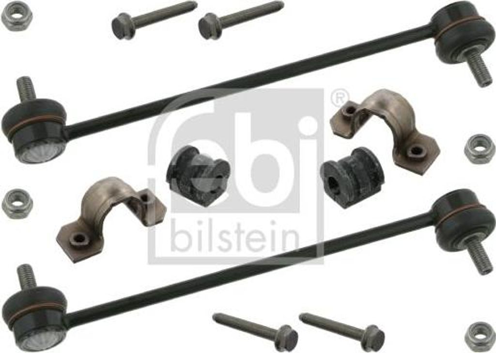 FEBI BILSTEIN 37077 Reparatursatz, Stabilisatorlager OE 6Q0411314J kompatibel mit A2, Cordoba, Ibiza, Mii, Citigo, Fabia, Fox, Load UP, Polo 9N, Po...