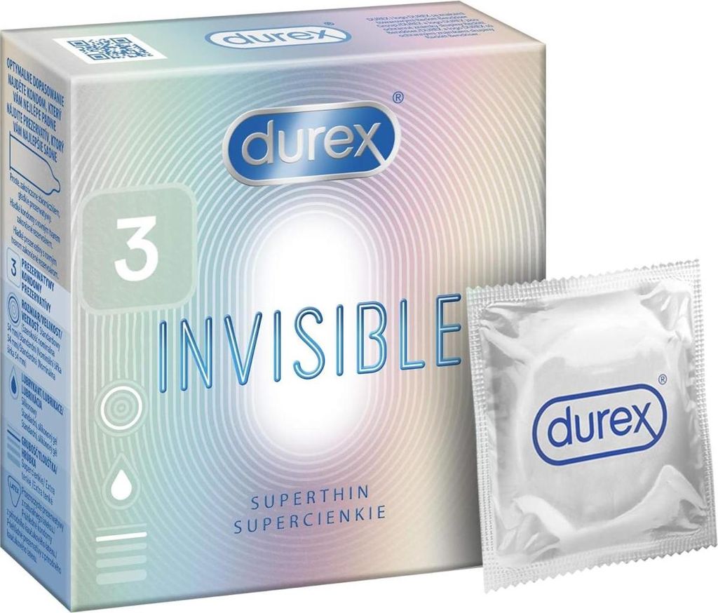 36 Stück Durex Invisible Kondome extra dünn für intensives Produktbild 