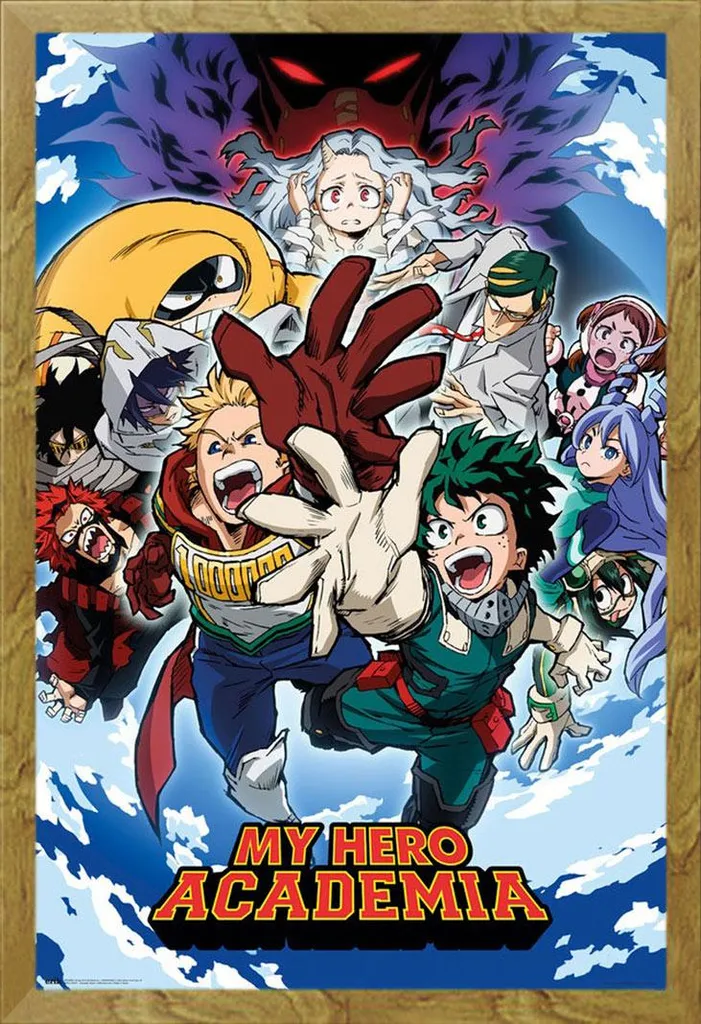 Quadro My Hero Academia Stagione 4 Cornice Shinsuke Rovere Oak