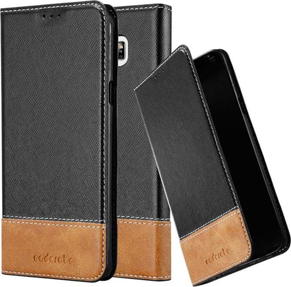 Cadorabo Hülle für Samsung Galaxy NOTE 5 Schutzhülle in Schwarz SHandyhülle Book Case Etui Kunstleder