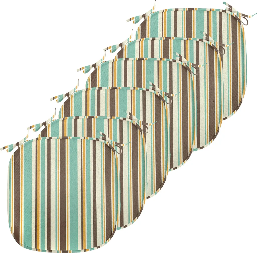 Assise de Chaise 40x40 cm pour Salle à Manger Imperméable Set de 6