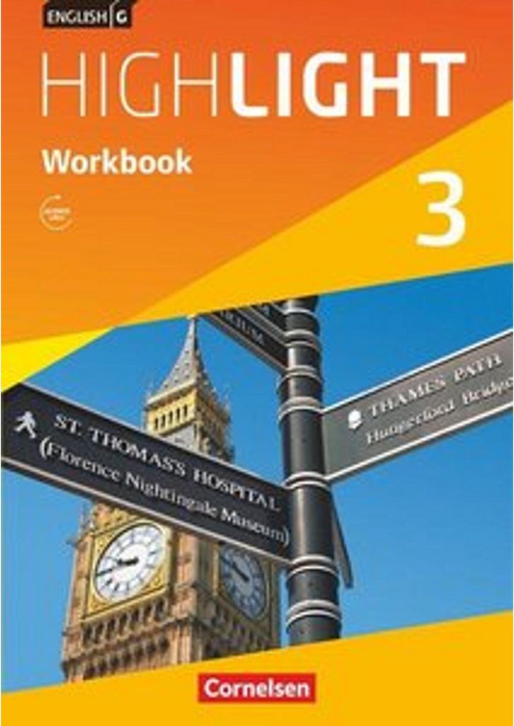 English G Highlight  03: 7. Schuljahr Hauptschule. Workbook Produktbild 