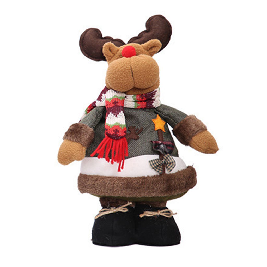 Weihnachtsbaum -Dekorpuppe feine Verarbeitung wunderschön leicht weich mit Glocken Weihnachtsdekoration Santa Claus Hanging Anhänger zu Weihnacht...