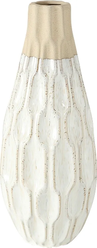 Vase Mélanie en Faïence Aspect Naturel H35 cm Ø13 cm - Déco Authentique