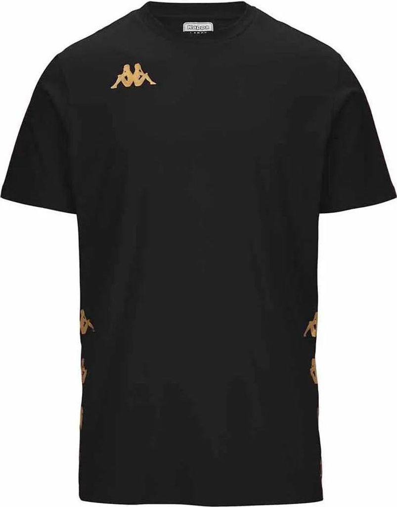 Kappa Giovo Kurzarm-t-shirt Schwarz XL Mann Schwarz XL