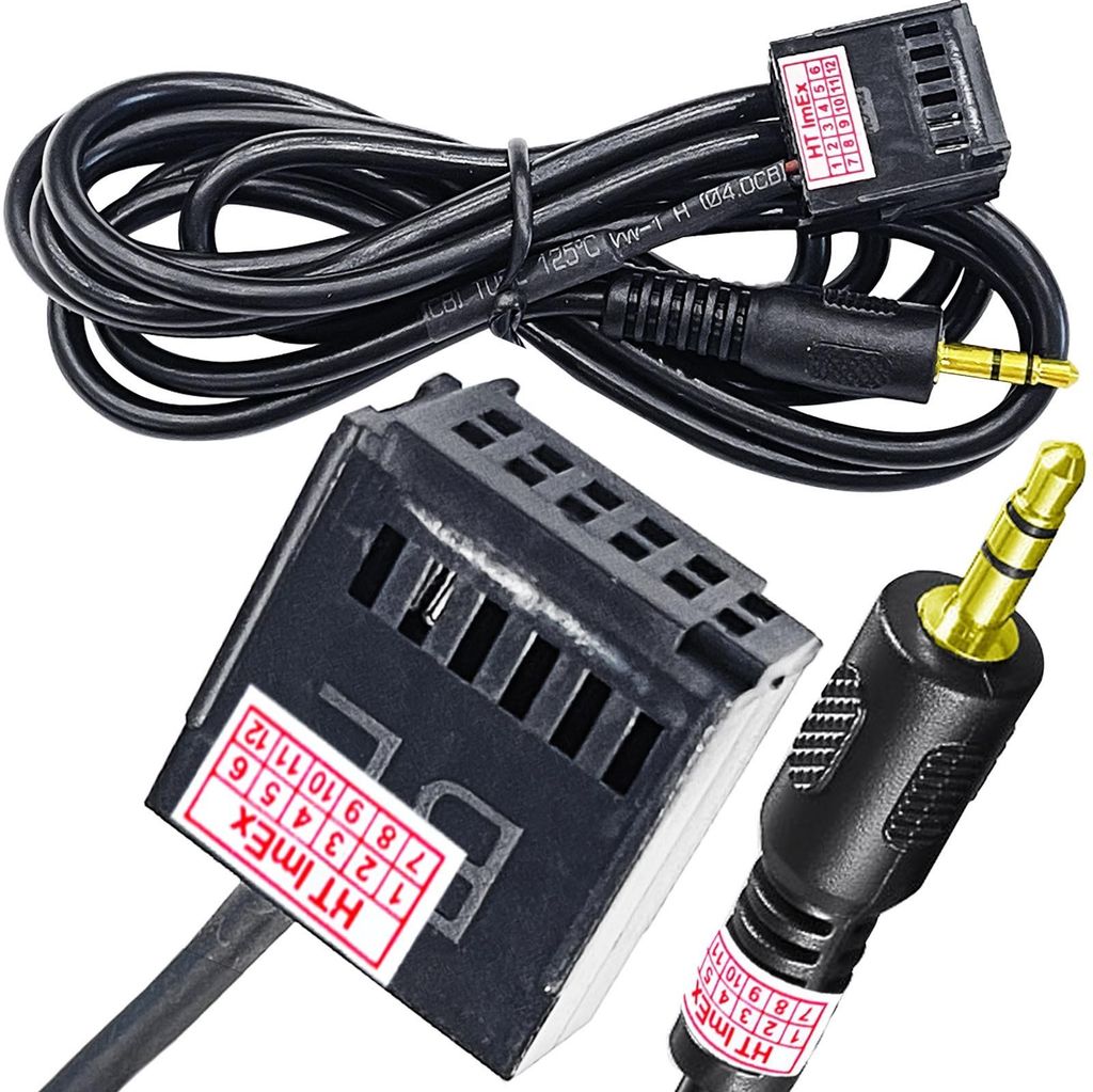 AUX IN Adapter Kabel kompatibel mit Ford Focus Fiesta Mondeo KA Line In