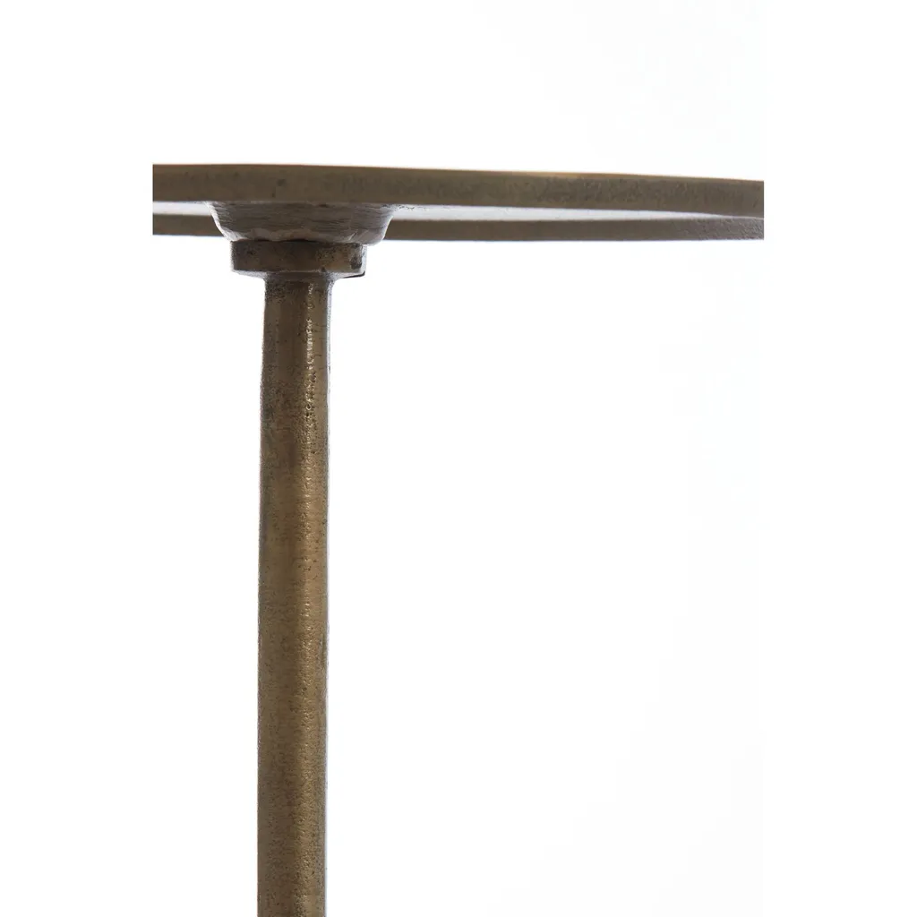 Table d'appoint Light & Living Dimphy bronze antique - Ø35x50 cm ronde - 4