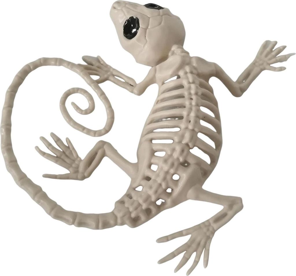 Halloween-Dekoration, Mini-Skelett-Knochenstatuen, bewegliche Ratte, Hund, Spinne, Katze, Eule, Skelettfigur für Spukhaus-Party-Dekor