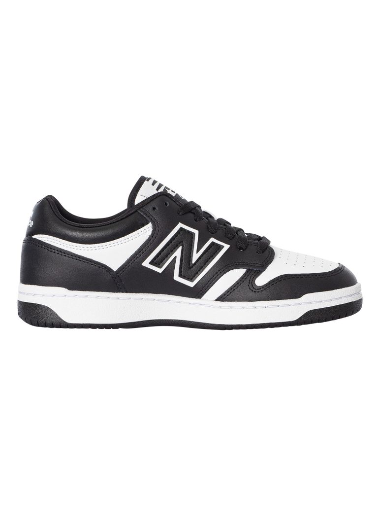 New Balance Herren Schwarz-Weiß Sneaker Echtleder Sportschuhe Alltag BB480L BB480LBA