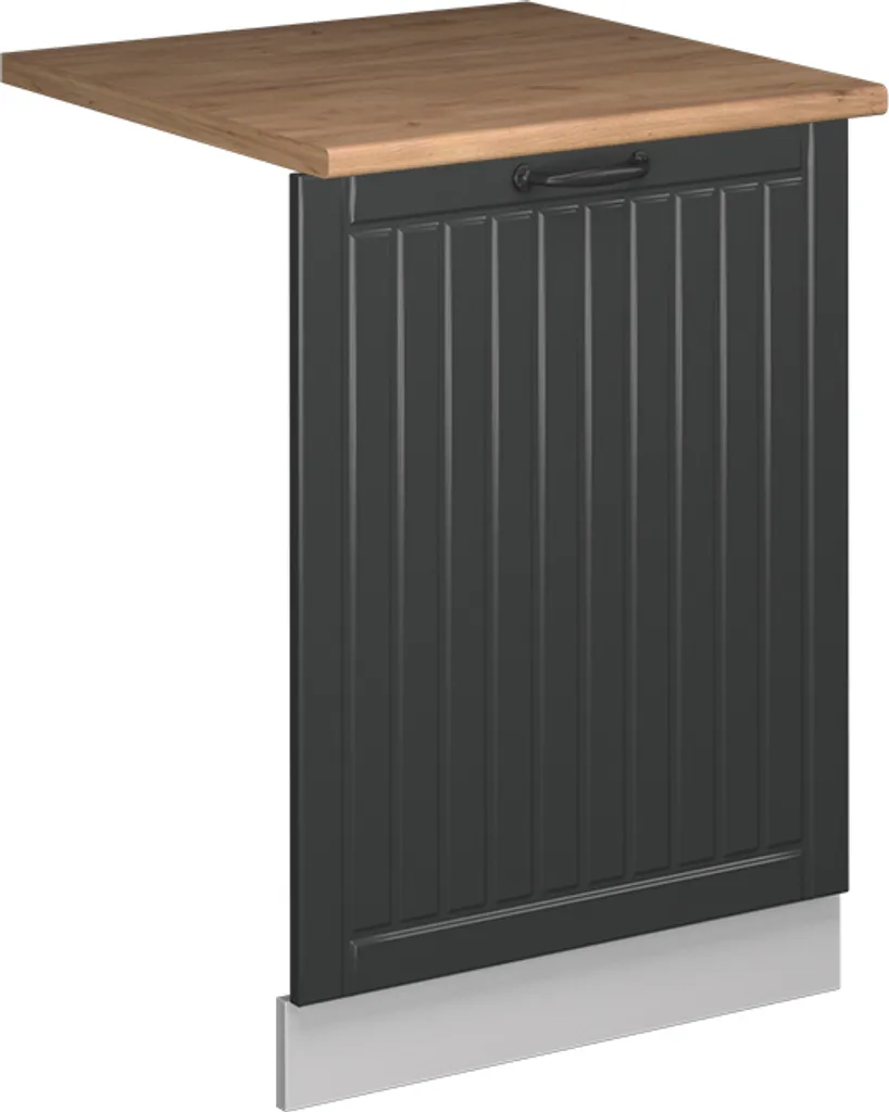 Aménager une cuisine Anthracite avec façade lave-vaisselle 60cm