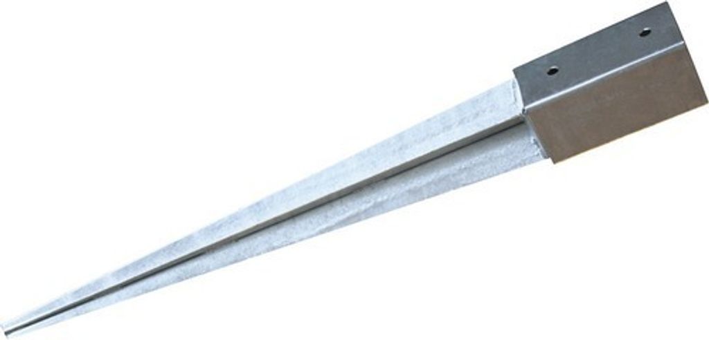 Einschlagbodenhülse 91 x 91 x 900 mm mit Befestigungsset Produktbild 