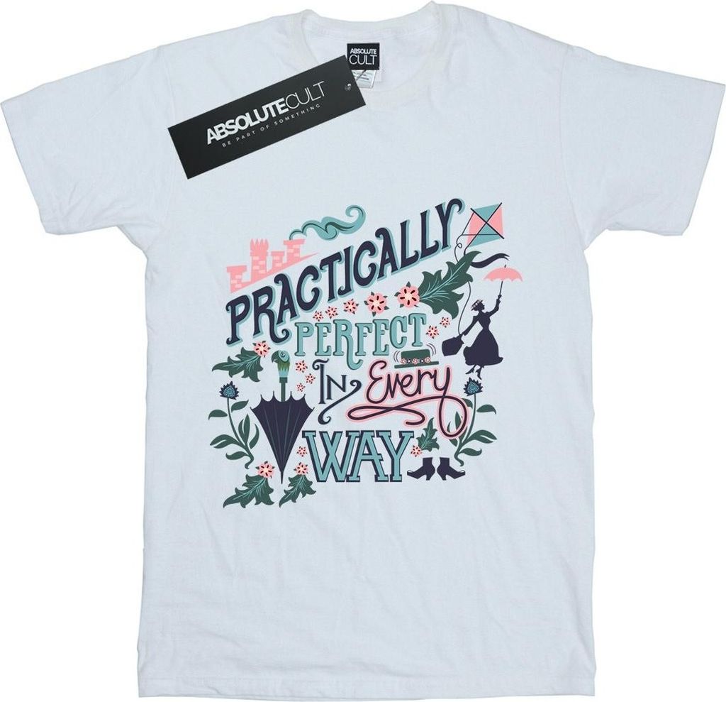 Disney - "Practically" T-Shirt für Herren BI18415 (3XL) (Weiß)