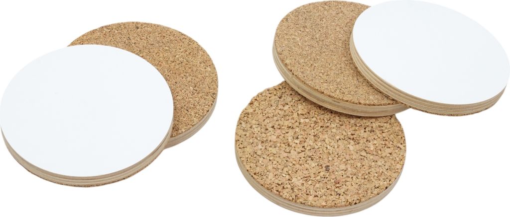 Untersetzer Für Tasse Glas Kork Mit Sperrholz 5 Stück