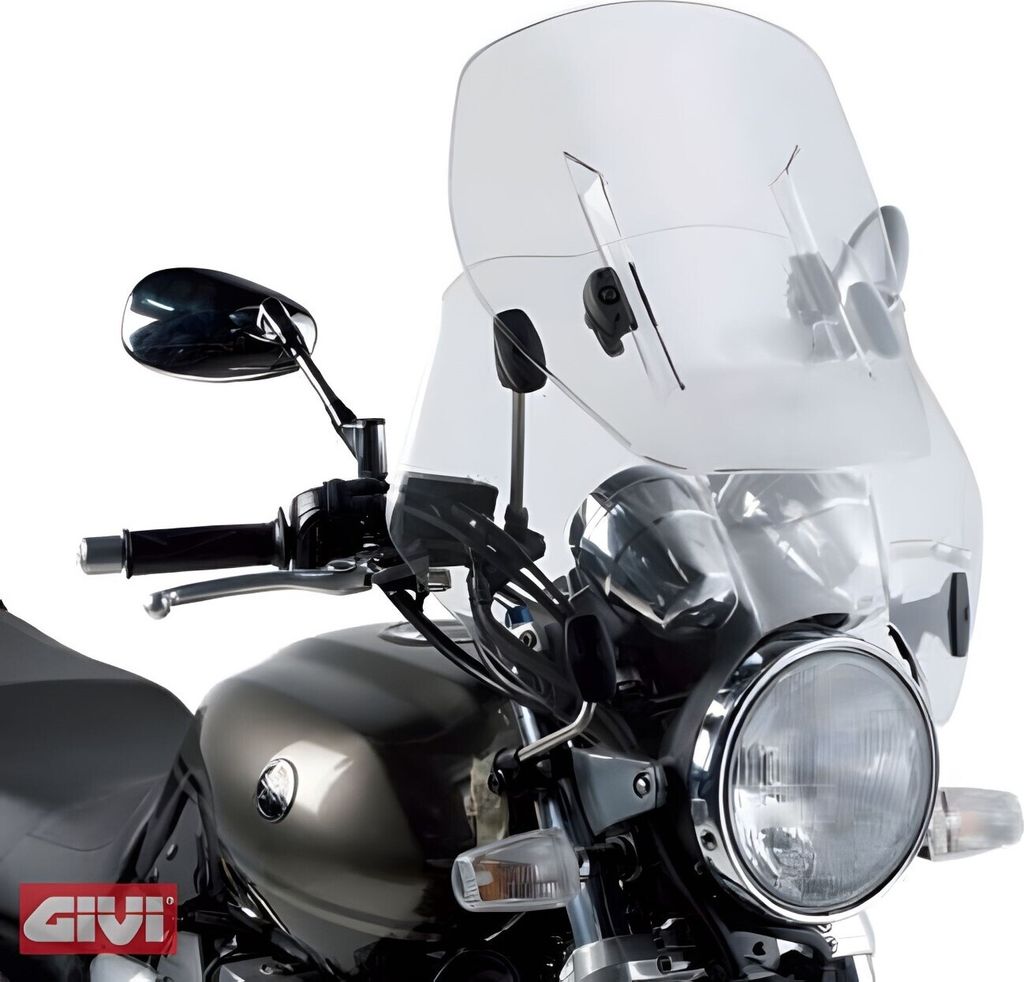 Vitre GiVi Airflow universellement réglable avec ABE 410mm Image du produit 