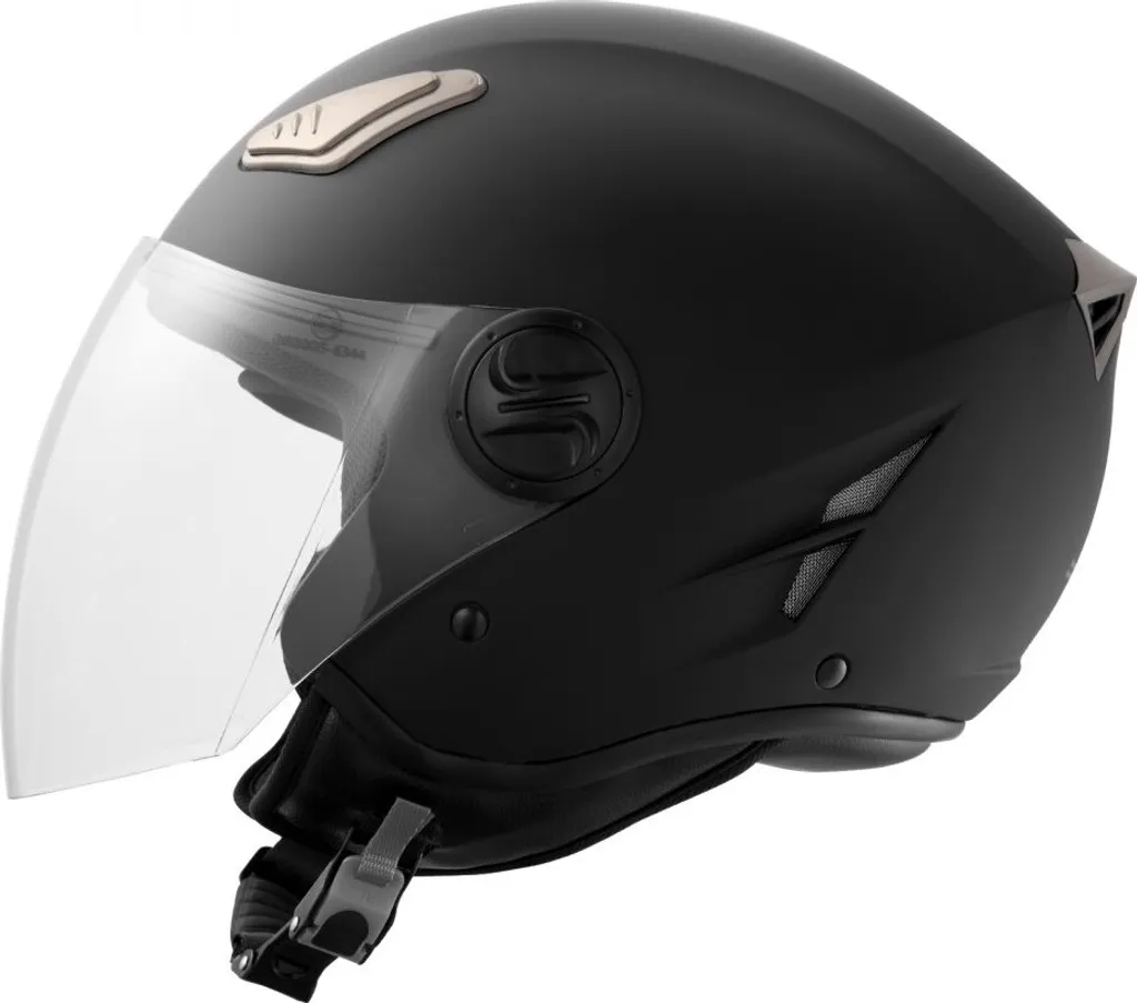 Casque Motocross 3/4 Face Noir Compact Taille S avec Coque Légère - 9