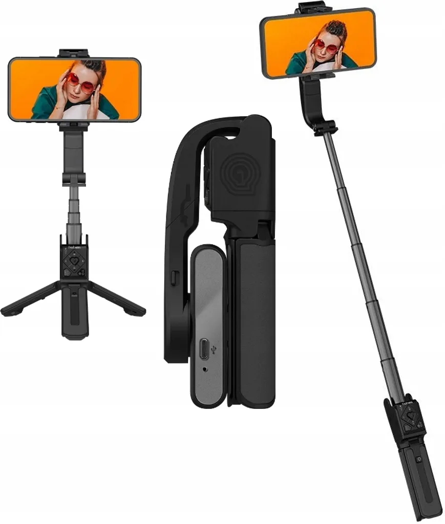Hohem iSteady Q Nero: Stabilizzatore Smartphone 4-in-1 e Gimbal Desktop - 14