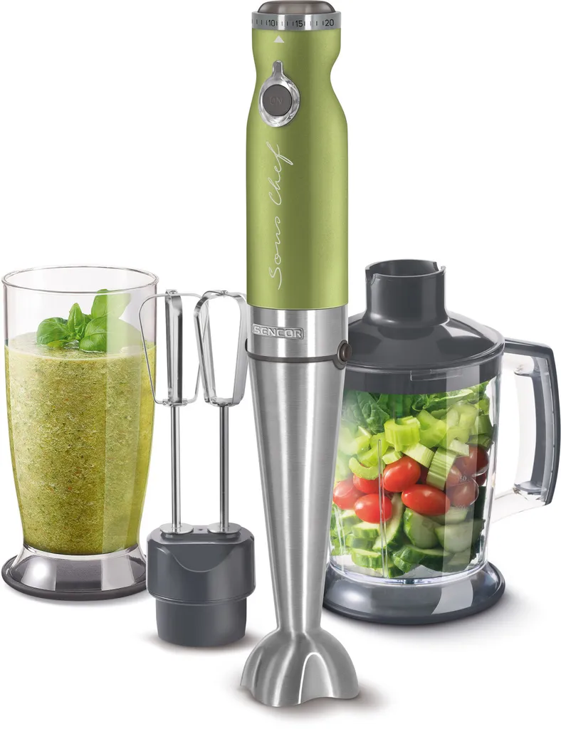 SENCOR SHB 5600GG-EUE3 Mixeur Plongeant 4-en-1 Puissant avec Accessoires