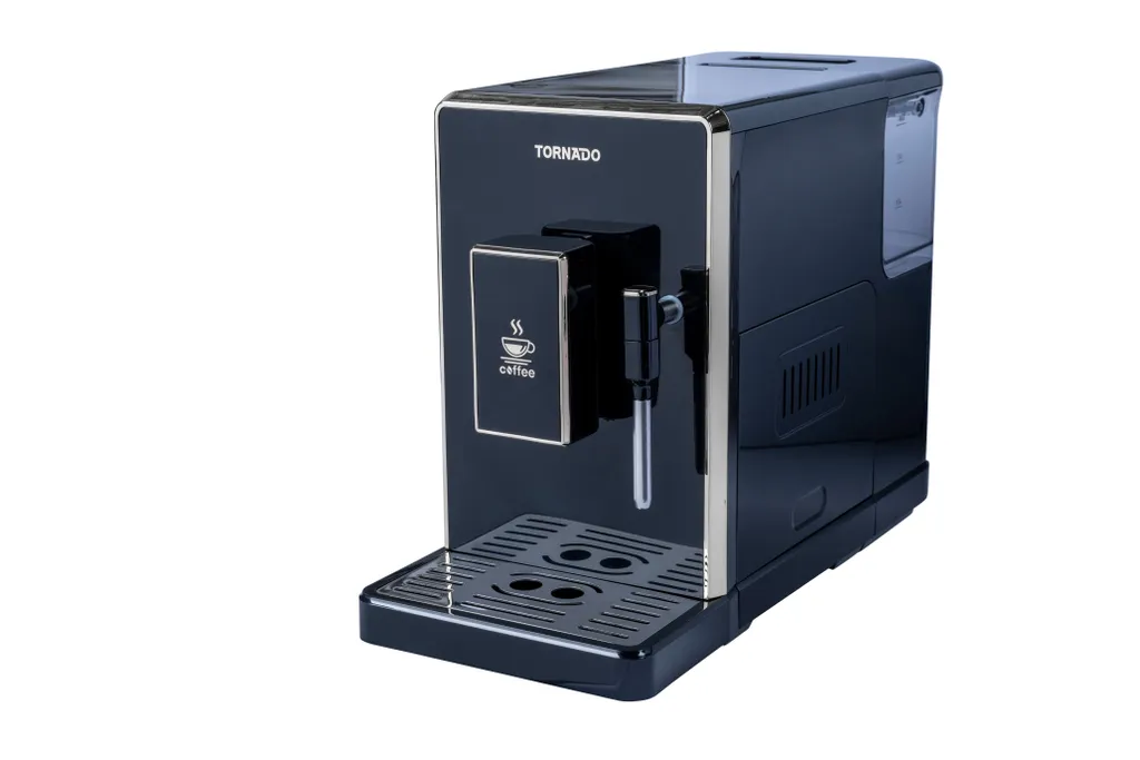 Expresso broyeur TORNADO Or Noir Machine à café automatique avec buse