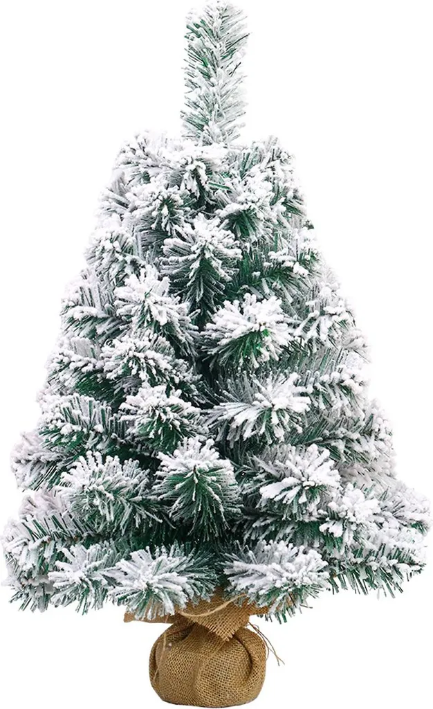 Sapin de Noël de Table Enneigé 45cm - Décoration Festive Artificielle