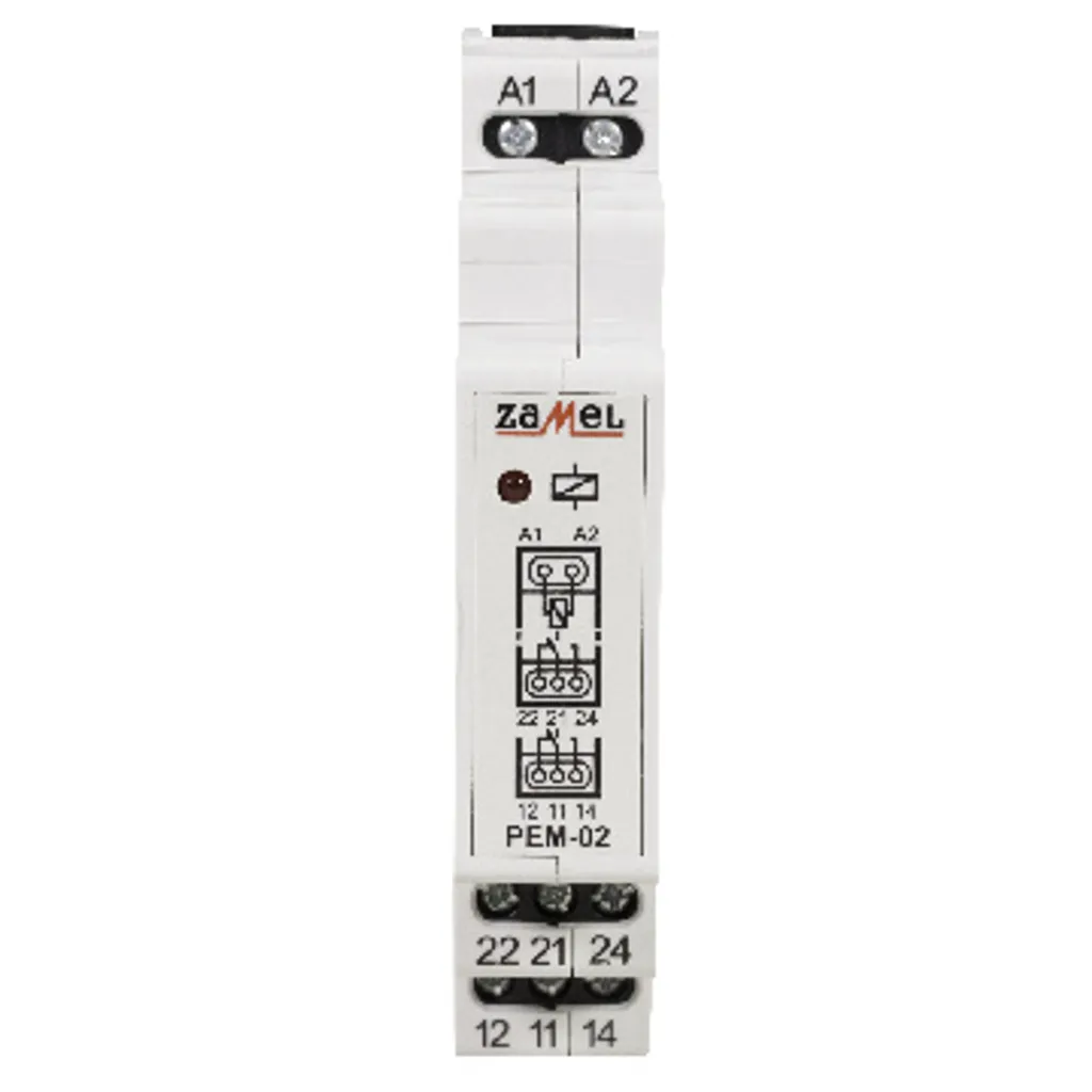 Relais de commande 12V bi-tension exta PEM-02/012 avec 2 sorties 8A