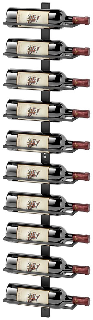 HOMCOM Weinregal Flaschenregal zur Wandmontage für 10 Produktbild 