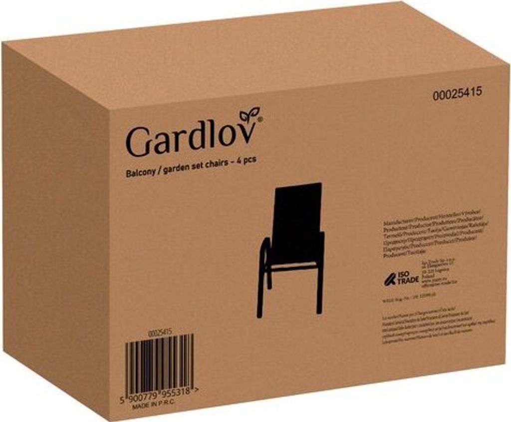 Gartenstühle Stapelbar bis 150 kg - Klappstuhl 88 x 71 cm Produktbild 3
