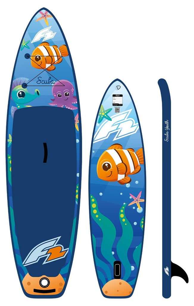 F2  SUP Stand Up Paddle Board Scuba Youth Board Only 250cm Produktbild 