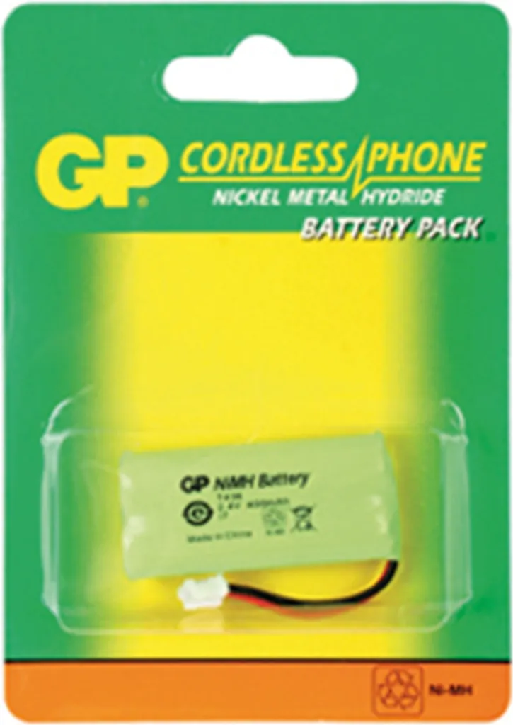 GP Batterie NiMH 2.4V 400mAh T436 rechargeable pour téléphone fixe sans fil