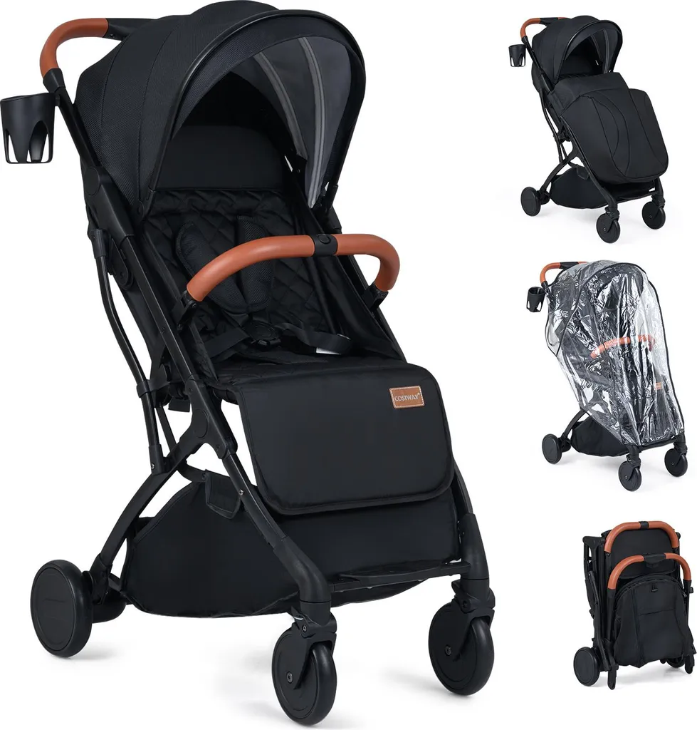 Poussette bébé tout-confort avec dossier réglable contre la fatigue